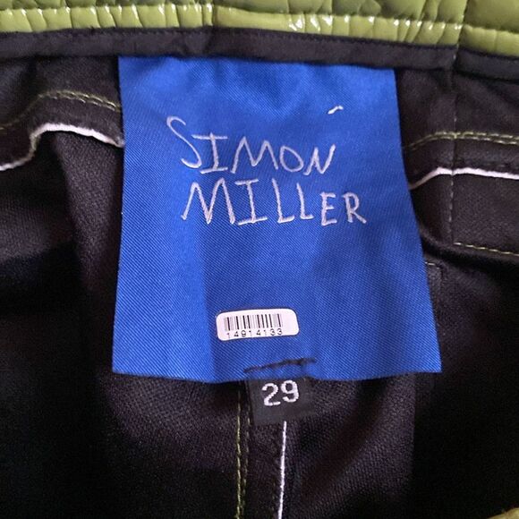Simon Miller Faux Leather Pants Green Size 29 - Picture 7 of 7